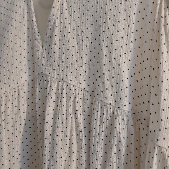 American Eagle Black and White Polka Dot Tank Top Blouse - Picture 2 of 5